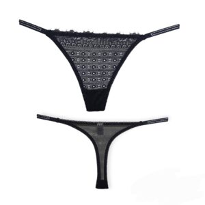 String δαντέλα με στρας στο πλαι