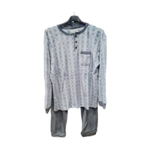 Ανδρική πιτζάμα Βελουτέ ρόμβοι