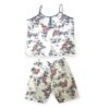 Τιράντα πιτζάμα floral plus size