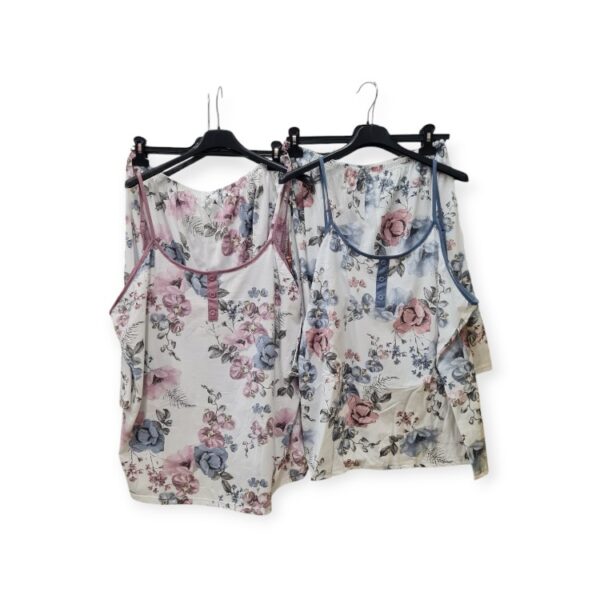 Τιράντα πιτζάμα floral plus size